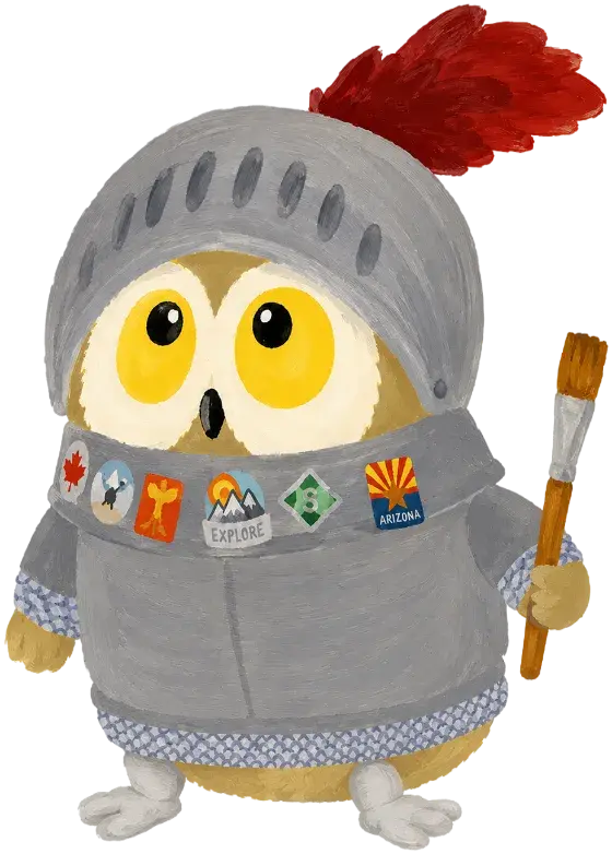 Ozzy the owl knight