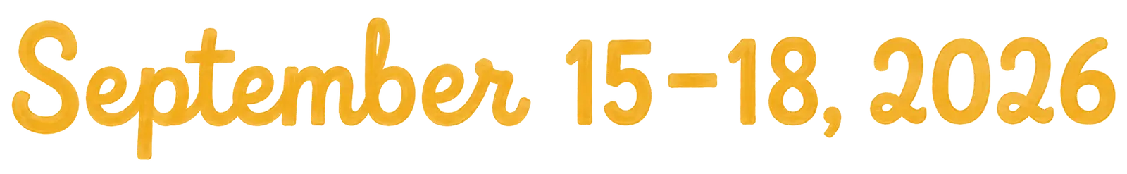 September 15-18, 2026